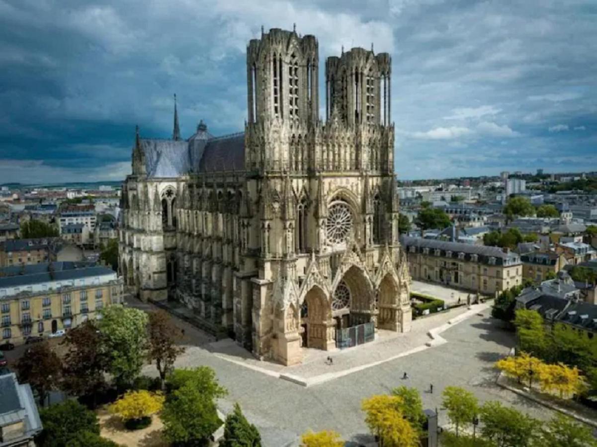 Appartement Scandinave proche Cathédrale Reims Exterior foto