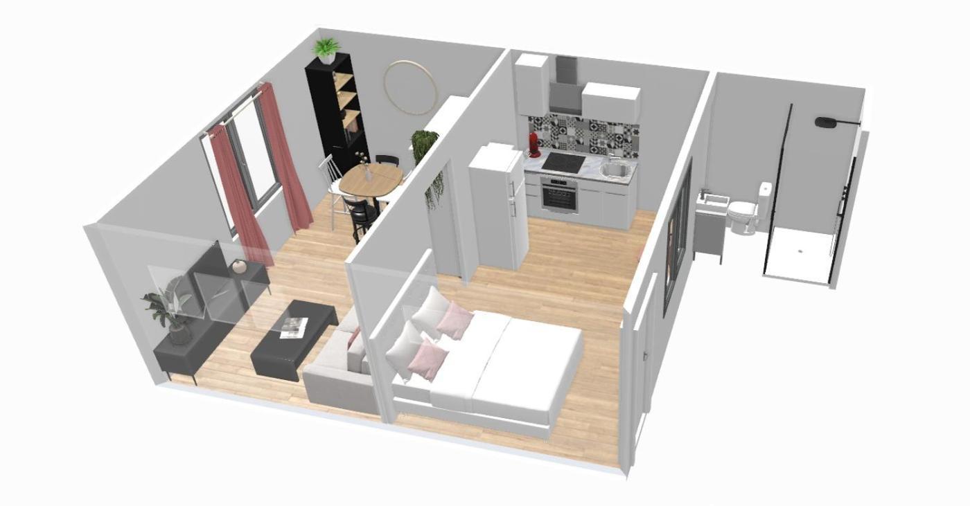 Appartement Scandinave proche Cathédrale Reims Exterior foto